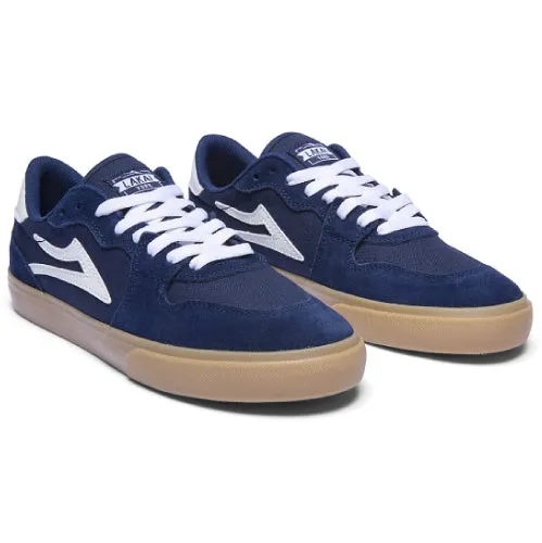 Lakai York Skate Shoe - Navy/Gum Suede