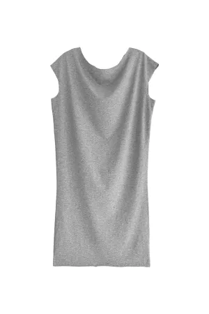 LASER T MIDI DRESS GREY MARLE