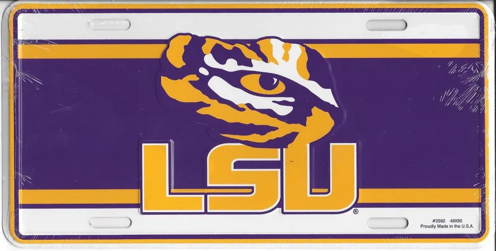 Louisiana State University LSU Novelty License Plate