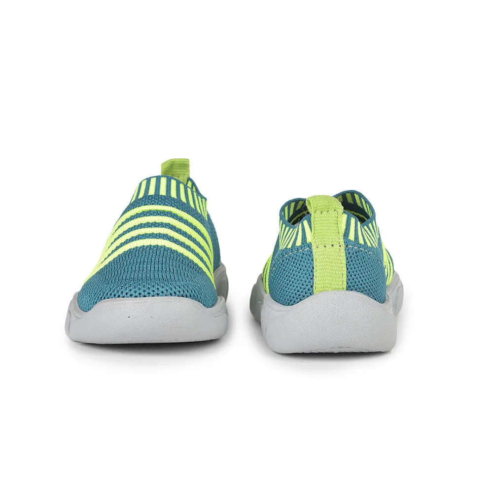 Lucy & Luke (Green) Casual Non Lacing Shoes For Kids FLYNN-37 By Liberty