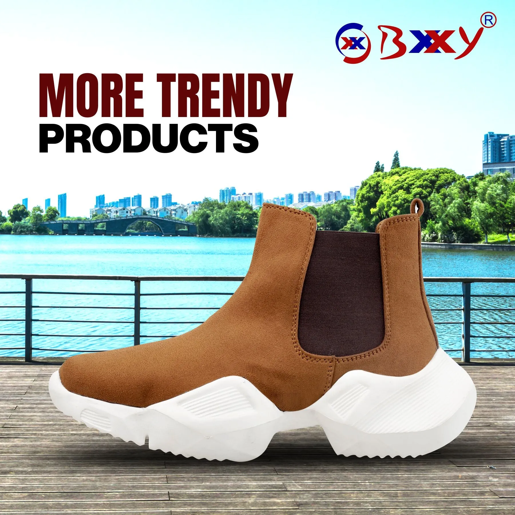 Men's Comfortable Suede Slip-on Boots