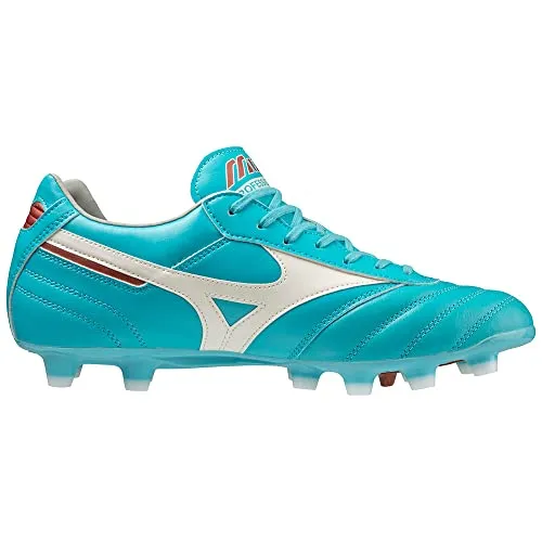 Mizuno Unisex Morelia II PRO Fußballschuh, Blue Curacao/Snow White/Red Brown Satin, 44 EU