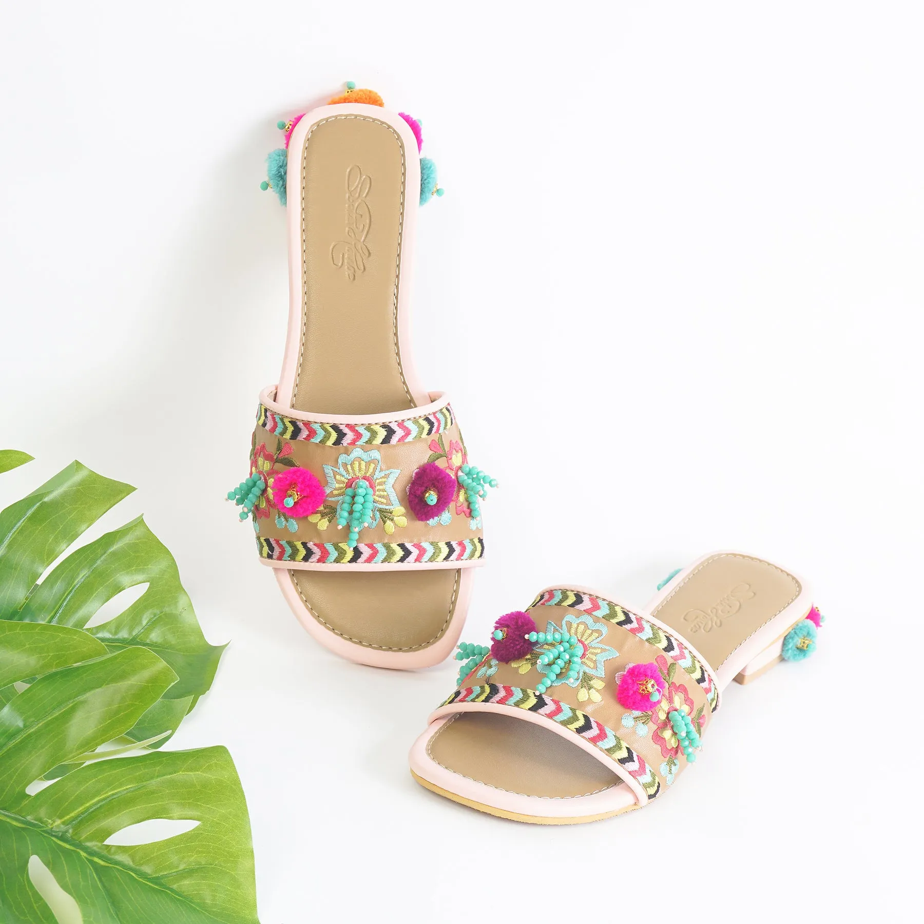 Multi Color Phoebe Flats