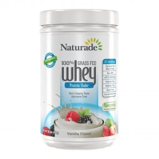 Naturade Products Whey Protein (100%)-Vanilla 12 oz Powder