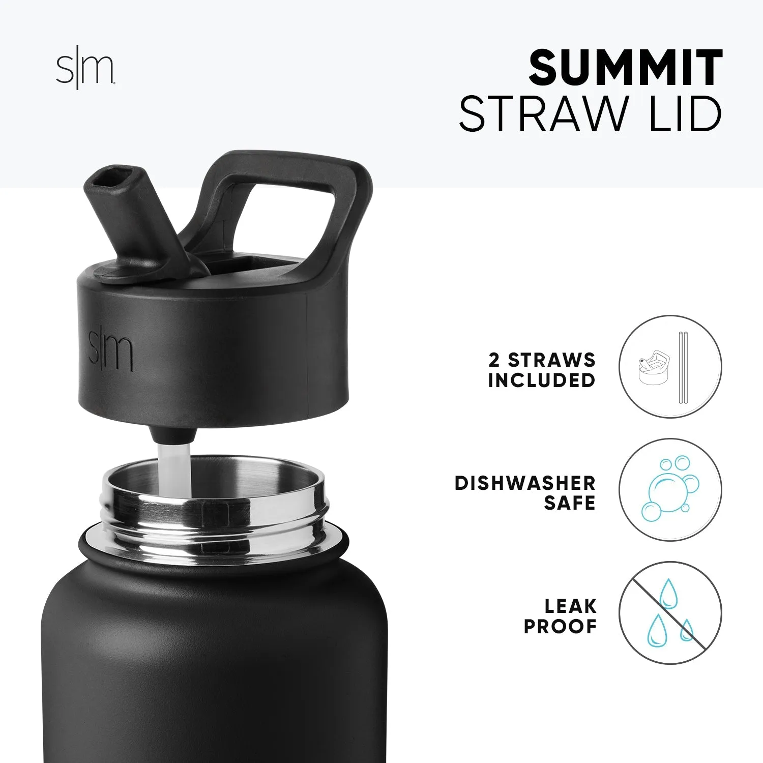 NHL Summit Insulated Water Bottle with Straw Lid