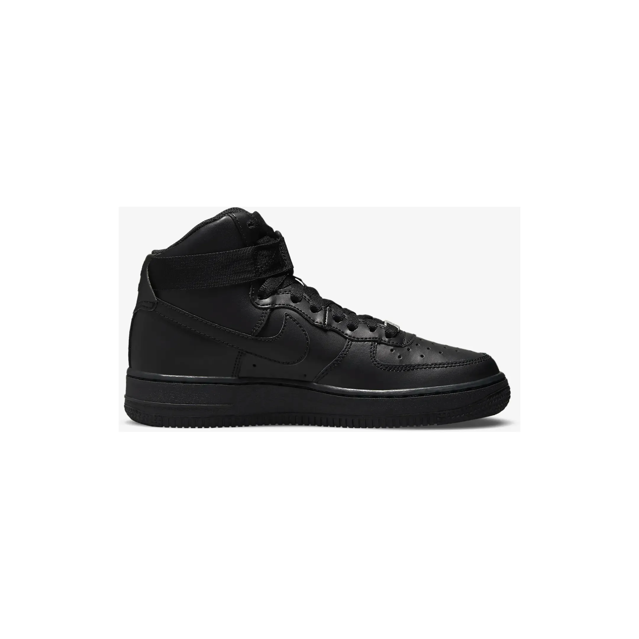 Nike Kid's Air Force 1 High LE Shoes - All Black