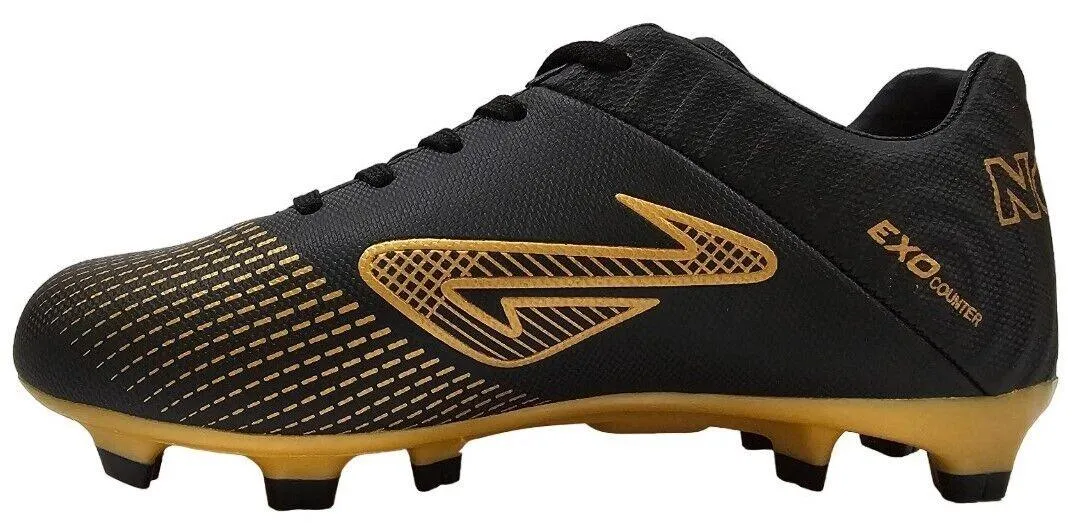 NOMIS Immortal 2.0 FG Football Boots - Black/Gold - Youth - Kids - Shoe