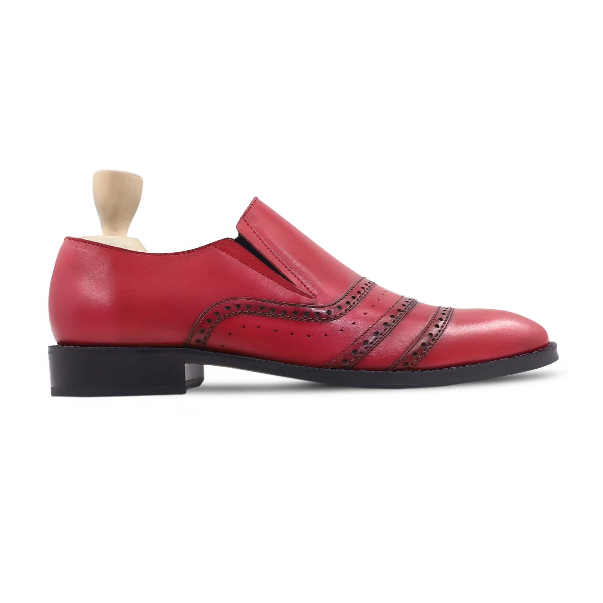 Norris - Men's Oxblood Calf Leather Loafer