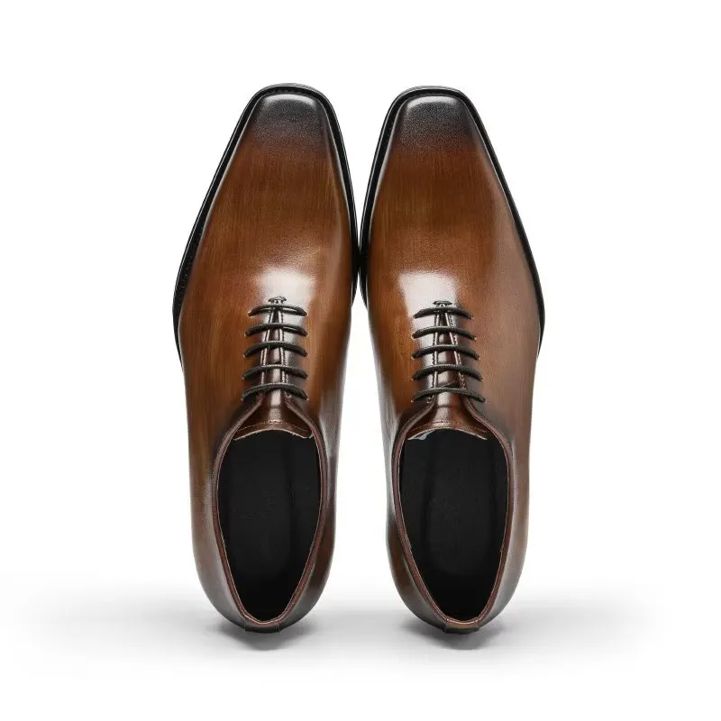 Opulent Smooth Pattern Formal Oxford Shoes