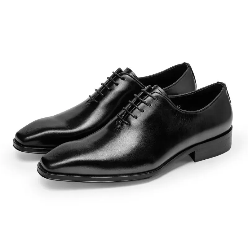 Opulent Smooth Pattern Formal Oxford Shoes