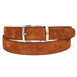 Paul Parkman Tobacco Suede Belt