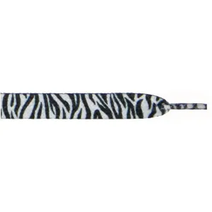 Printed 9/16" Flat Laces - Zebra (1 Pair Pack) Shoelaces