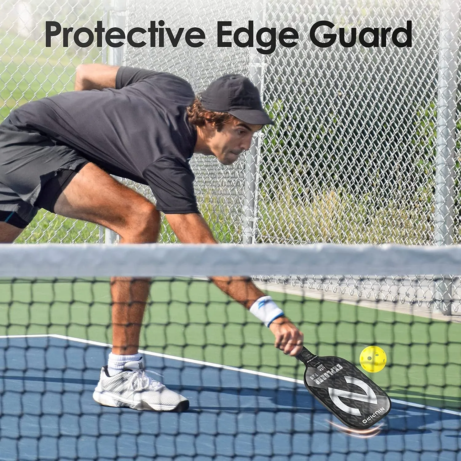 "Professional Grade Graphite Pickleball Paddle Set - Approved by USAPA, Feather-Light Racket with Advanced Honeycomb Core and Ultra-Comfort Grip - Complete with Travel Bag and Paddle Protection Cover"