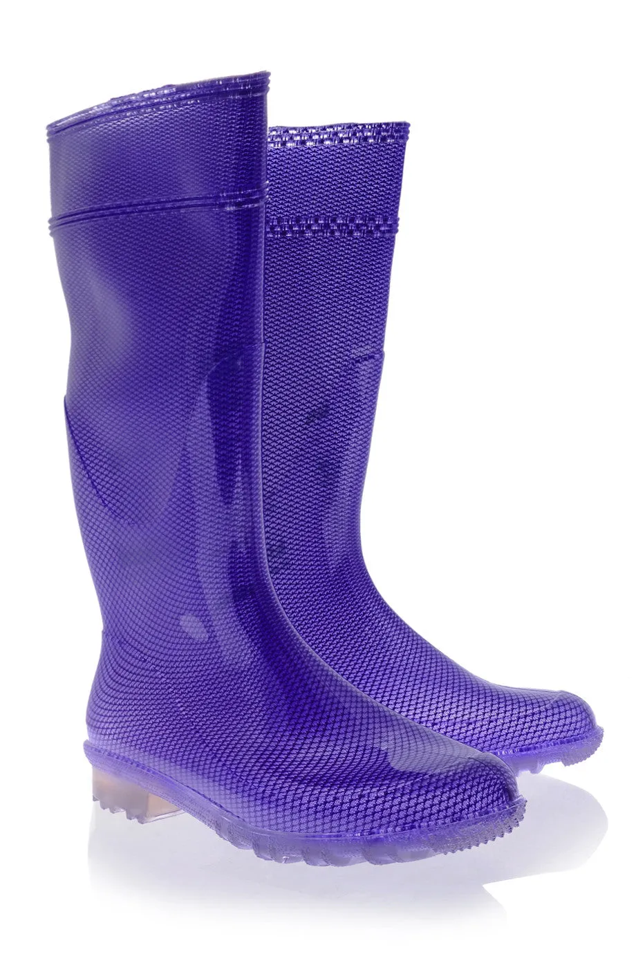 RAINDROPS AMABEL Purple Fluo Rubber Boots