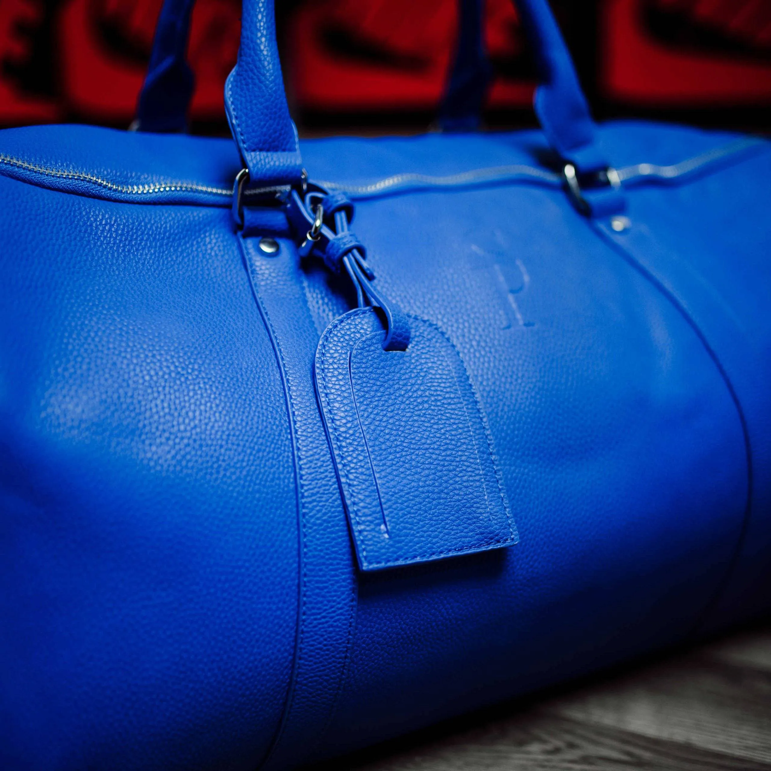 Royal Blue Leather Duffle Bag (Unbreakable Collab) 150 Made