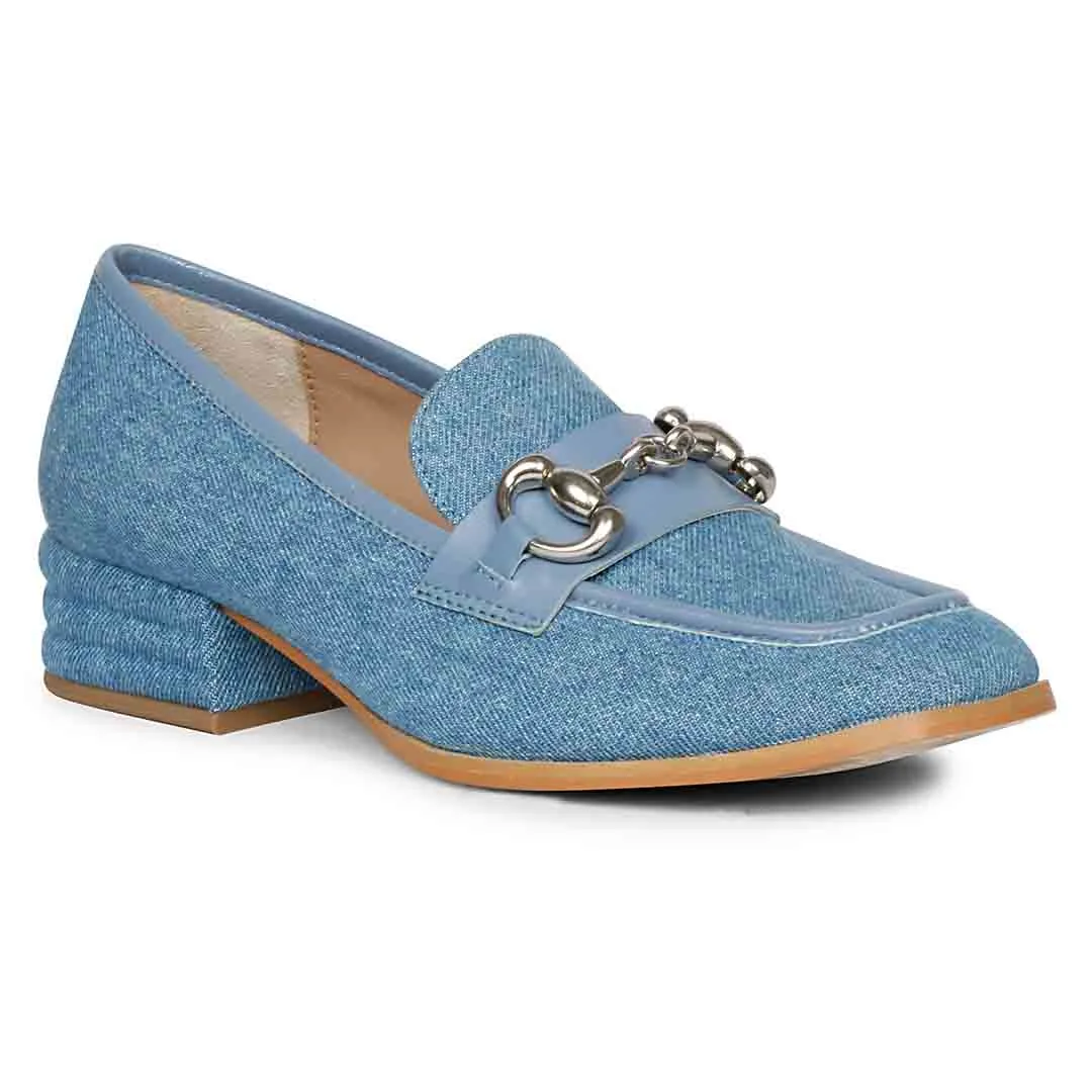 Saint Jacqueline Denim Handcrafted Shoes