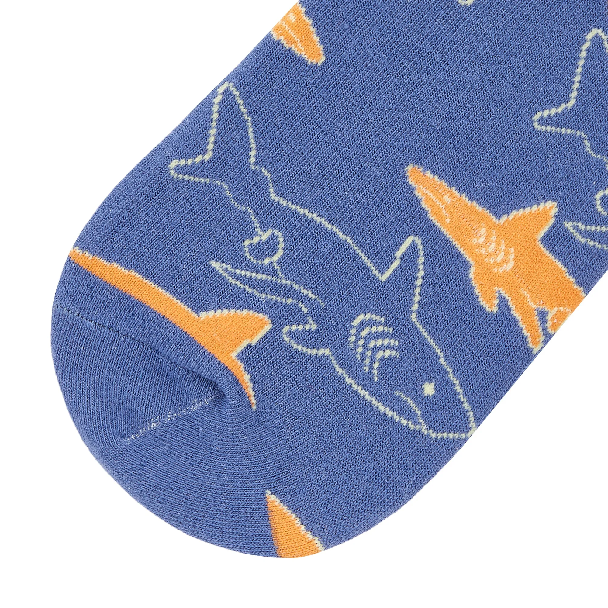 Shark Printed Crew Length Socks