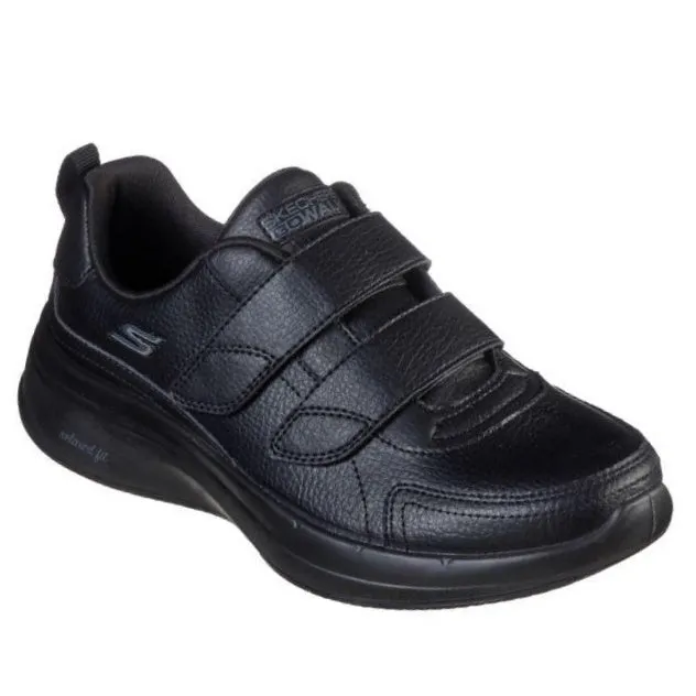 Skechers Womens Steady Loyal All Black Hook Loop