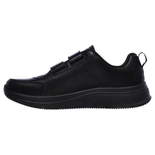 Skechers Womens Steady Loyal All Black Hook Loop