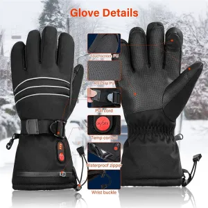 Sports Skiing Waterproof Intelligent Three Gear Touch Screen Electric Gloves