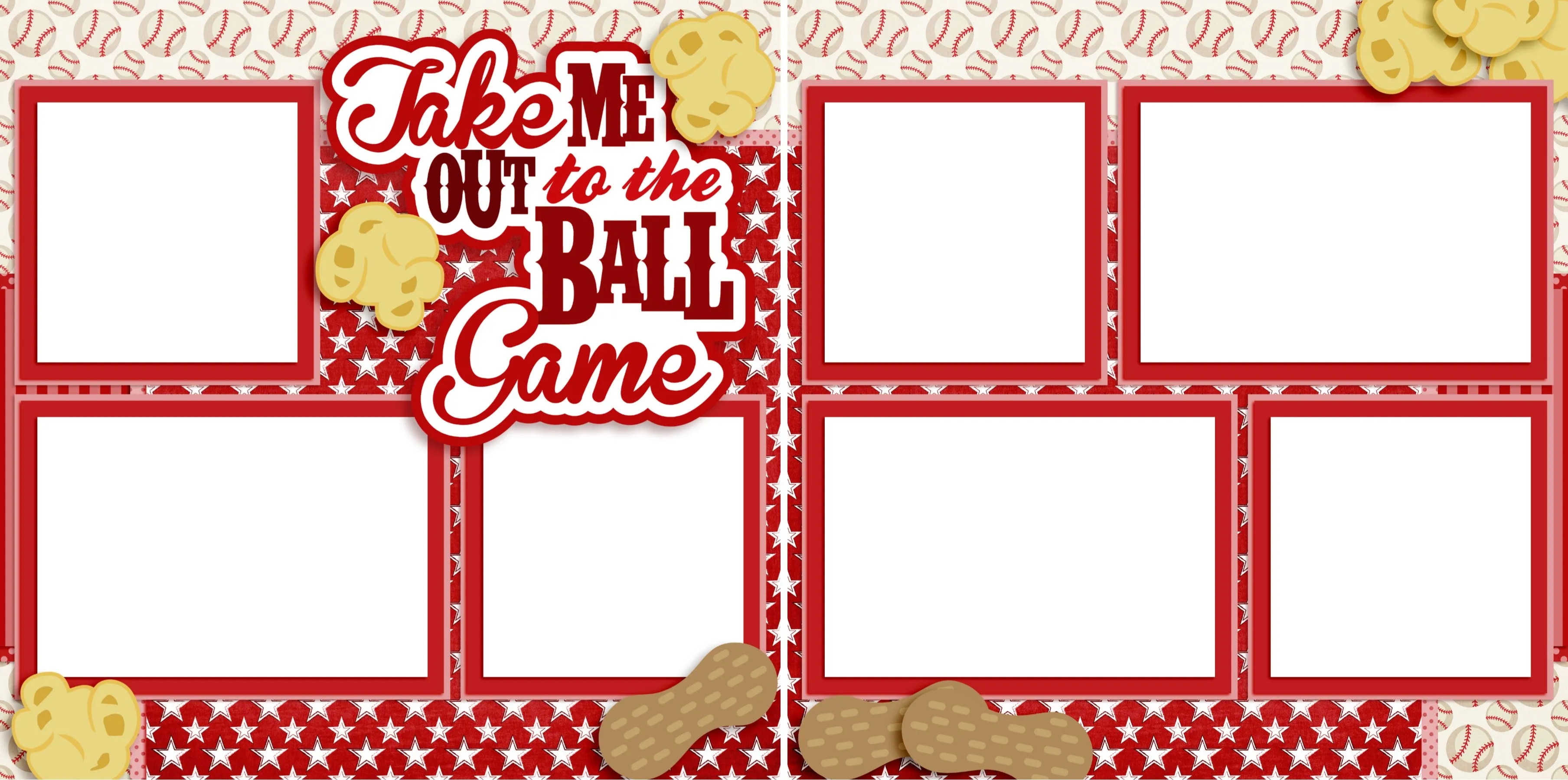 Take Me Out to the Ball Game Red - 3234