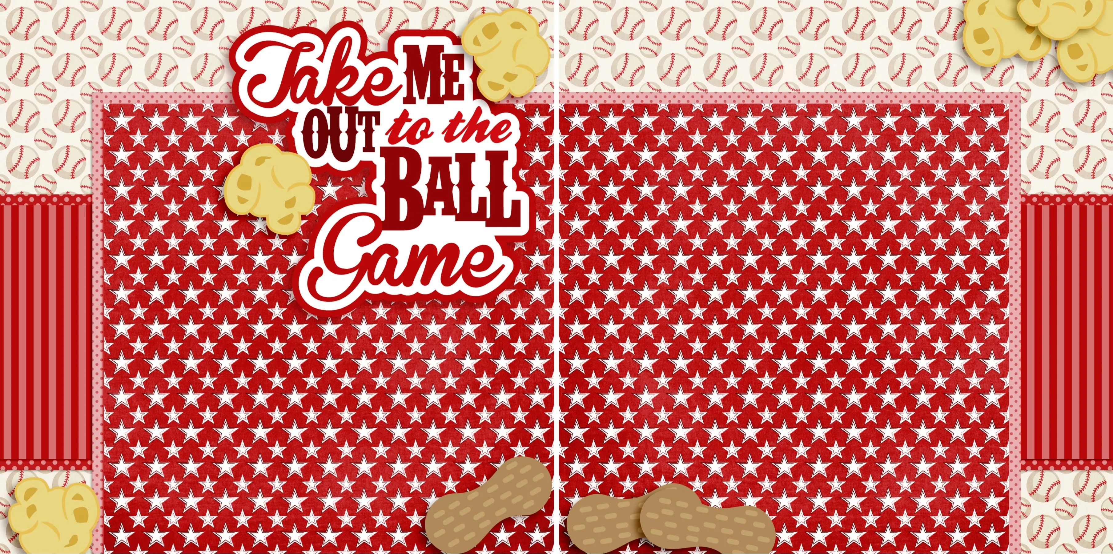 Take Me Out to the Ball Game Red NPM - 3235