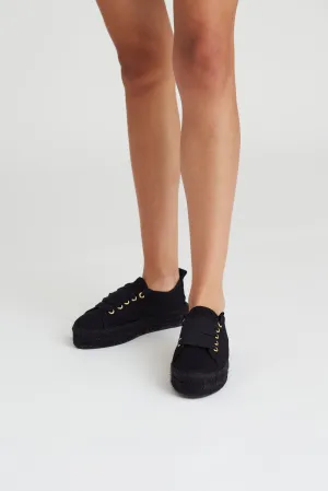 Total Black Sneaker Espadrilles