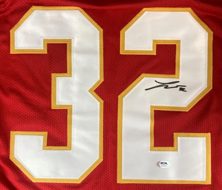 Tyrann Mathieu Kansas City Signed Red Football Jersey PSA ITP