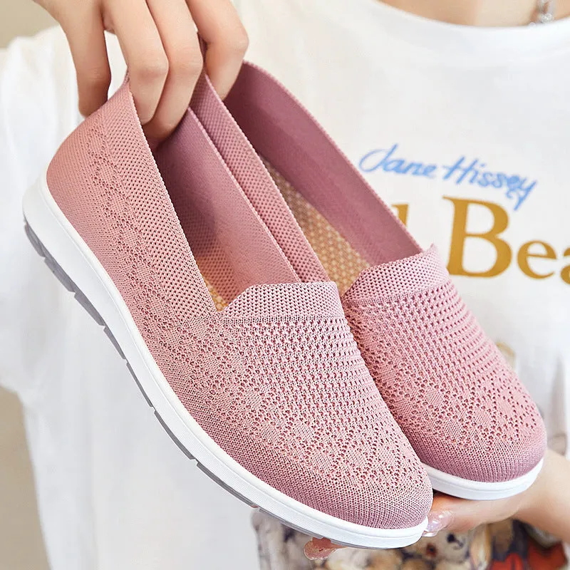 Women's Cloth Breathable Flat Soft Bottom Canvas Shoes