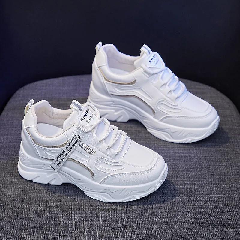 Women's Increasing Insole Dad Spring Korean Style Sneakers