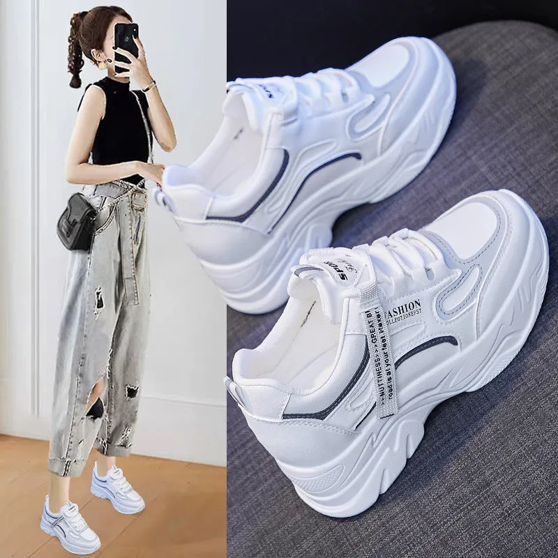 Women's Increasing Insole Dad Spring Korean Style Sneakers