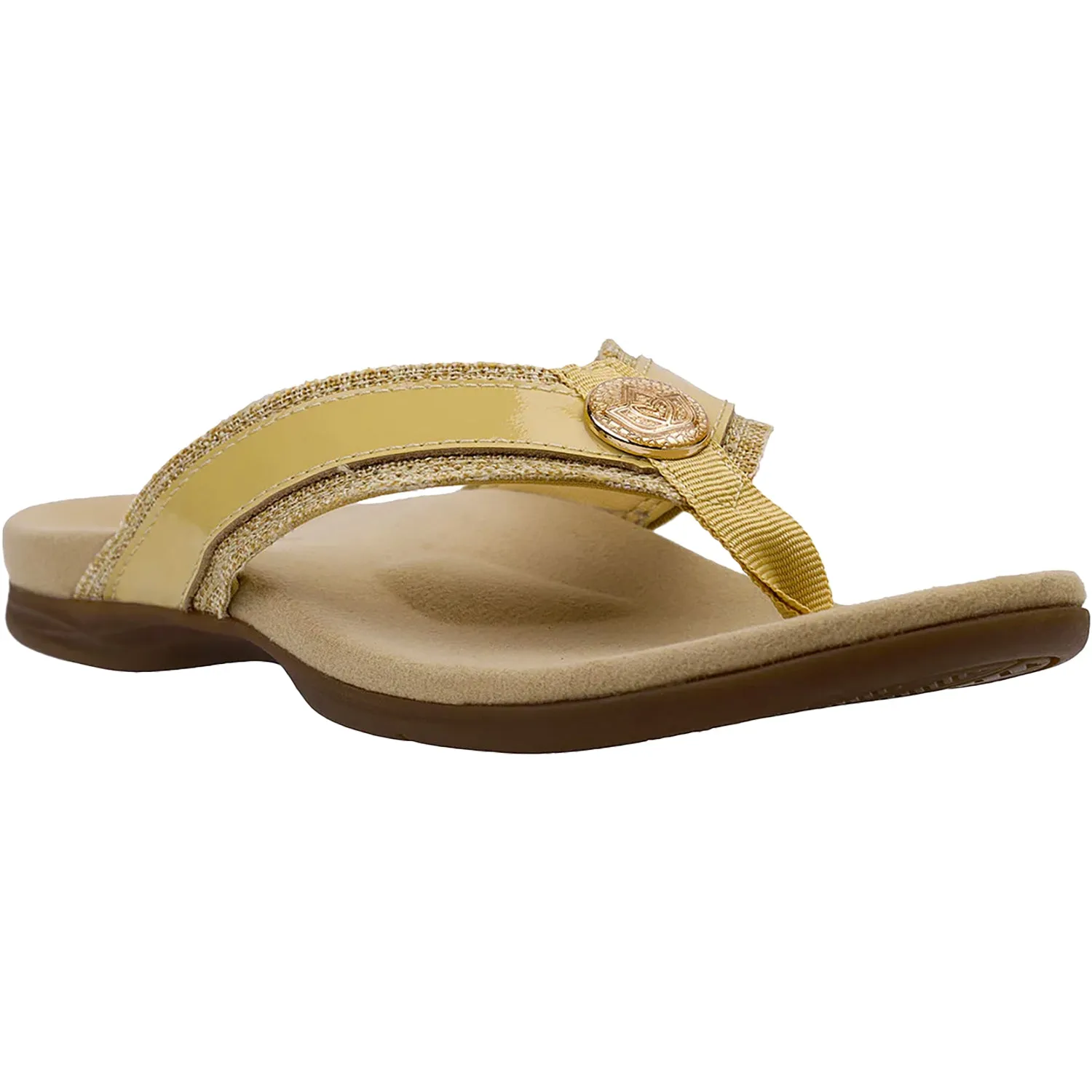 Women's Spenco Sutton Flip New Wheat Leather