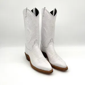 Women's White Cowboy Boots- Size 7