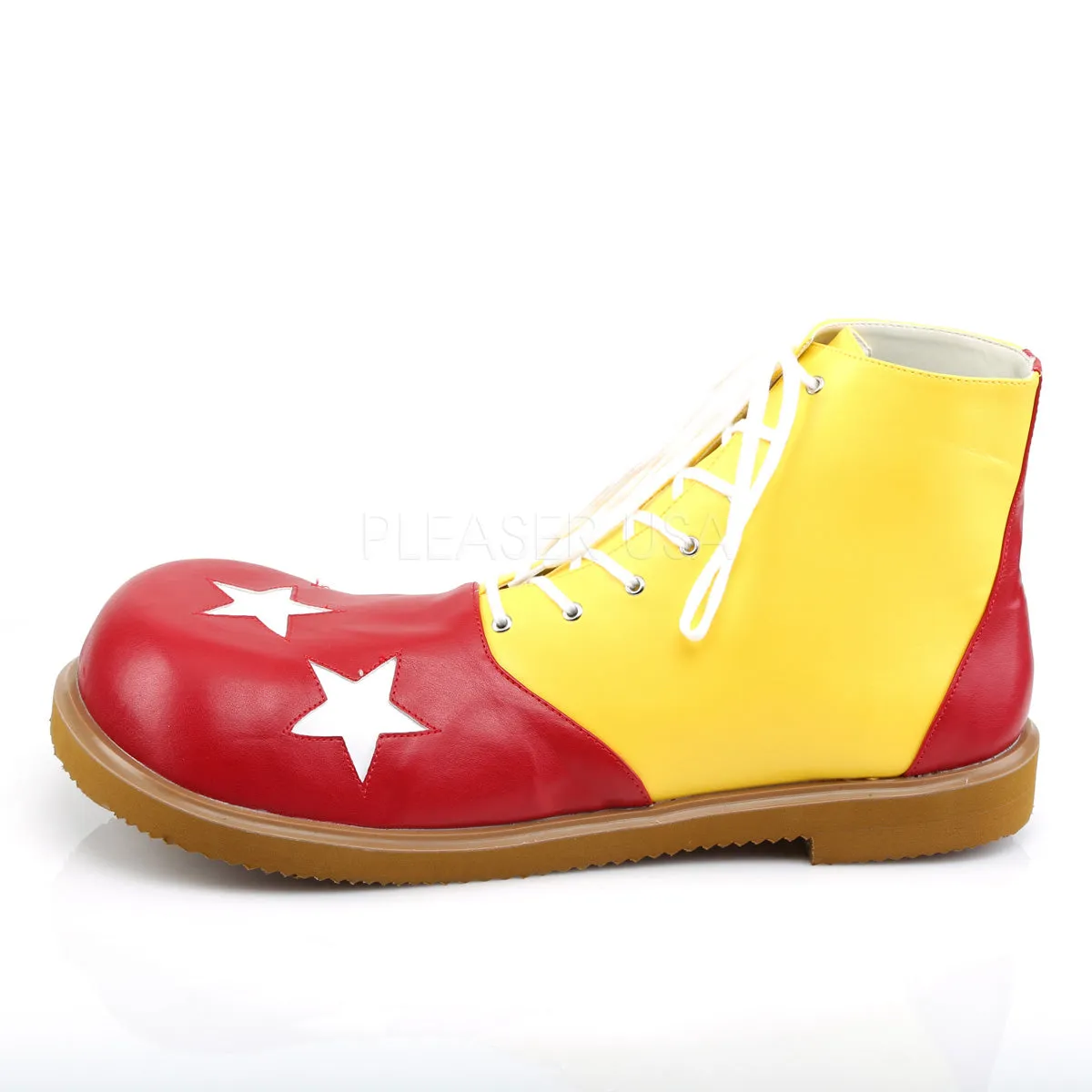 Yellow and Red Clown Shoes