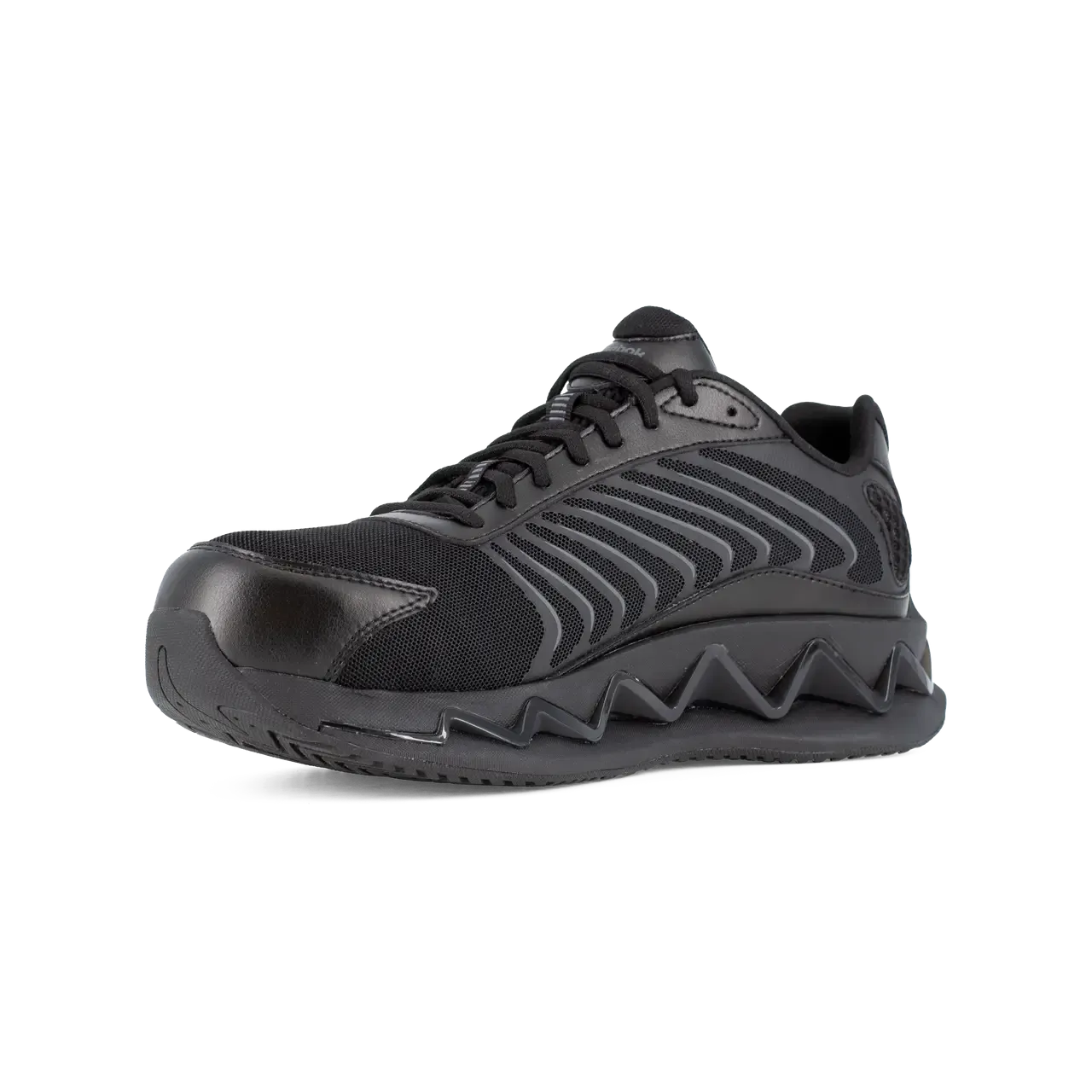 Zig Elusion Heritage Composite-Toe Athletic Work Shoe Black