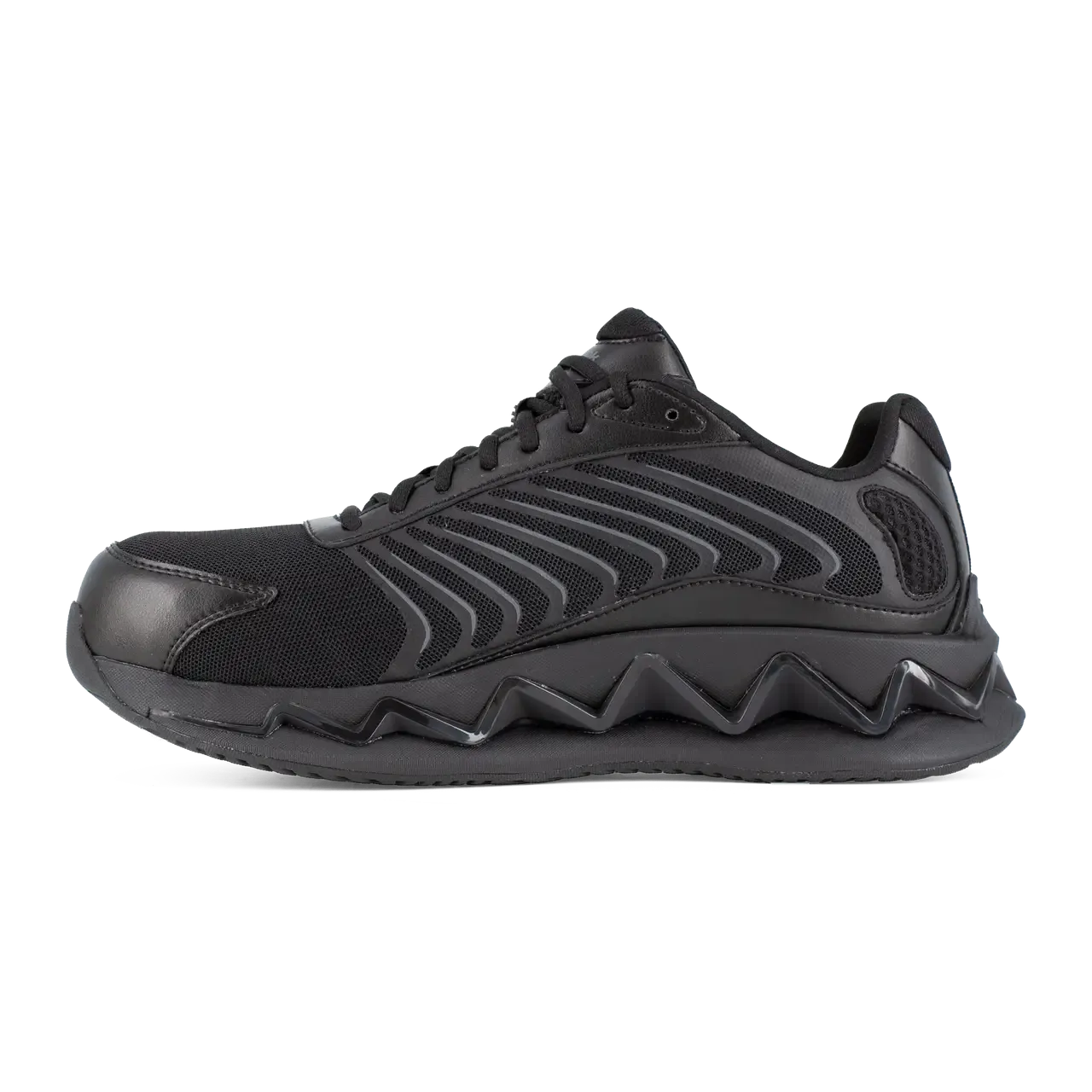 Zig Elusion Heritage Composite-Toe Athletic Work Shoe Black