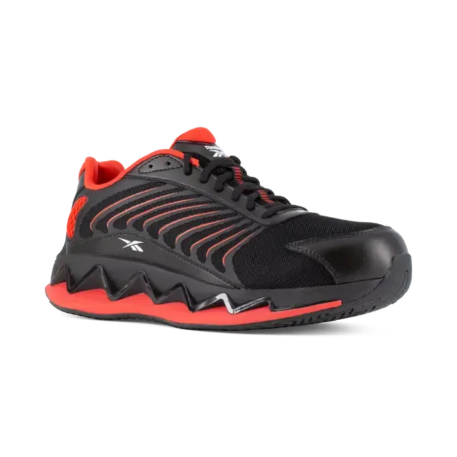 Zig Elusion Heritage Composite-Toe Athletic Work Shoe Black/Red