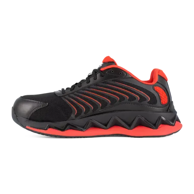 Zig Elusion Heritage Composite-Toe Athletic Work Shoe Black/Red